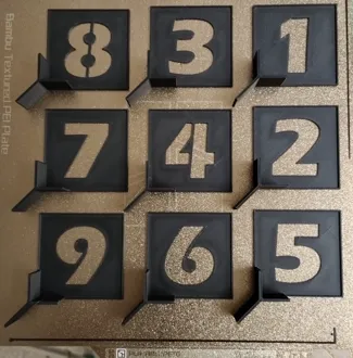 STENCIL - NUMBERS 0 - 9