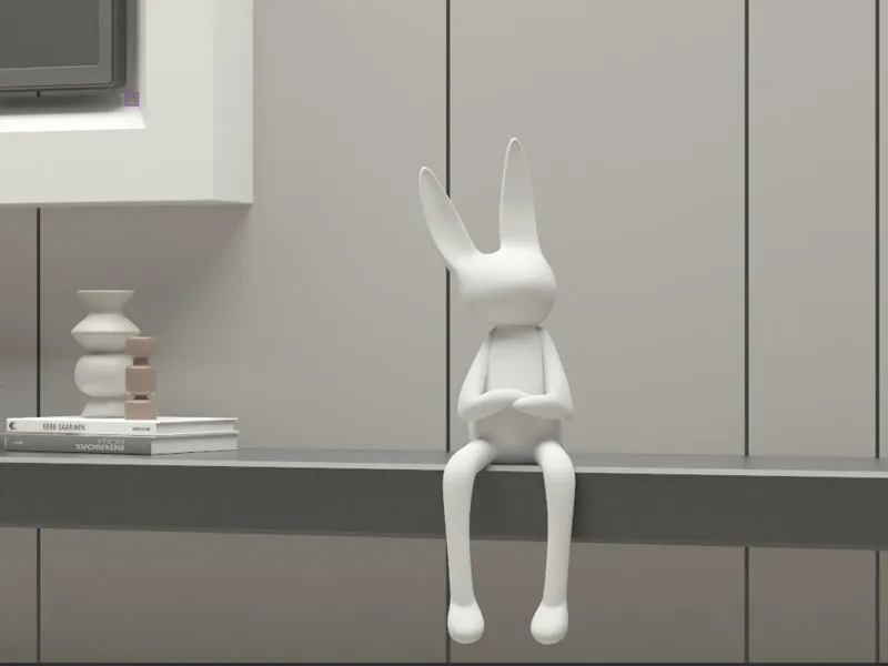 Easter sitting bunny ornament
