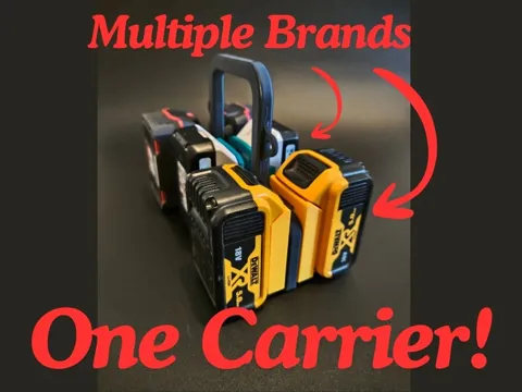 Accesorio de taller: Modular Power Tool Battery Carrier — referencia de MakerWorld