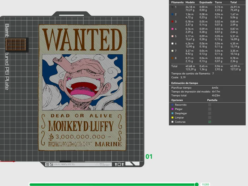 Luffy Wanted Poster Nika