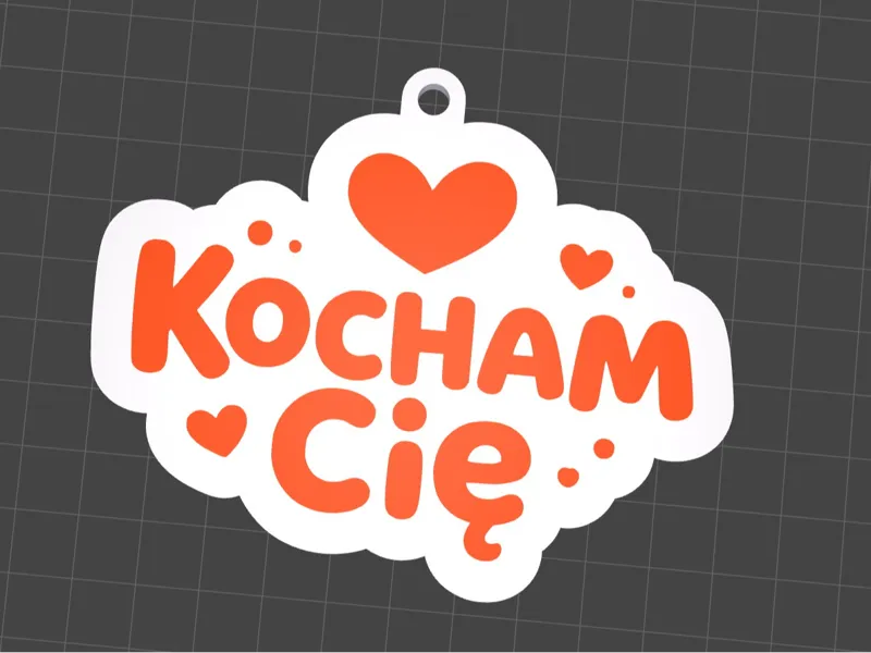 Keychain “Kocham Cie”