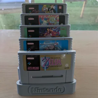 Super Nintendo/Super Famicom cart stand/holder
