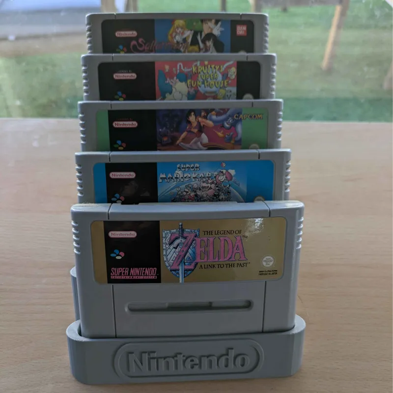 Super Nintendo/Super Famicom cart stand/holder