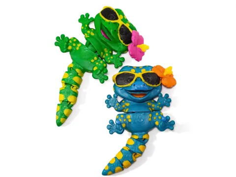 Modelo para impresión 3D: [FREE TO SELL] summer gecko flexi — referencia de MakerWorld