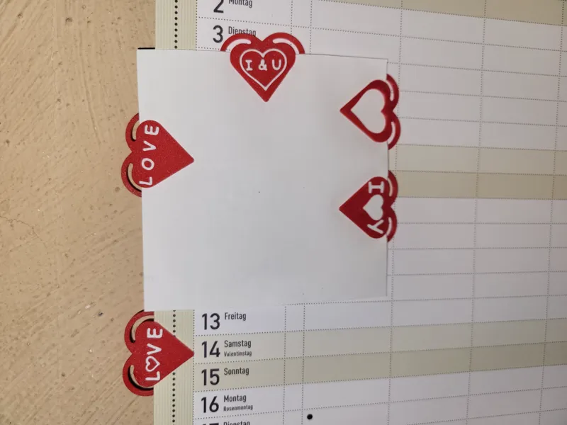 Büroklammer herz