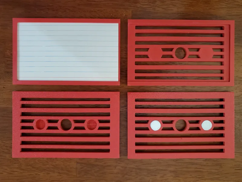 Magnetic Index Card Holder
