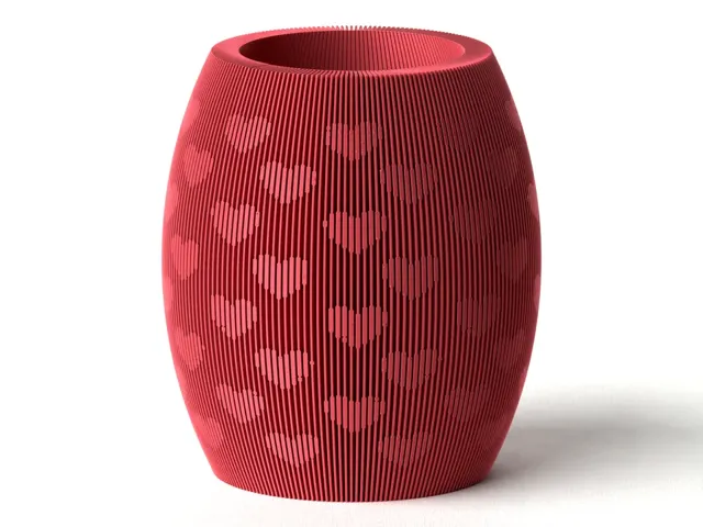 Valentine's day vase