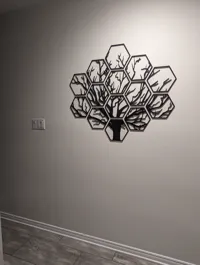 Décoration murale arbre hexagonal — photo 7