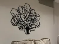 Décoration murale arbre hexagonal — photo 1