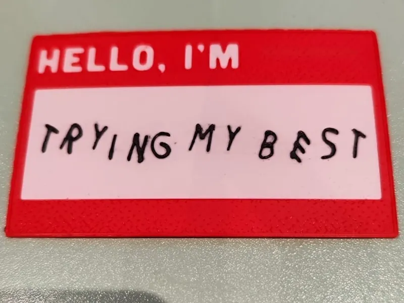 Hello, I'm Trying my best patch