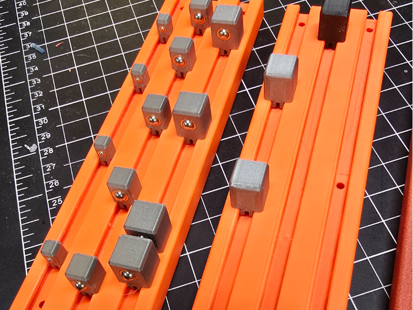 1/2 3/8 1/4 in. Socket Rails and Nubs PETG ABS