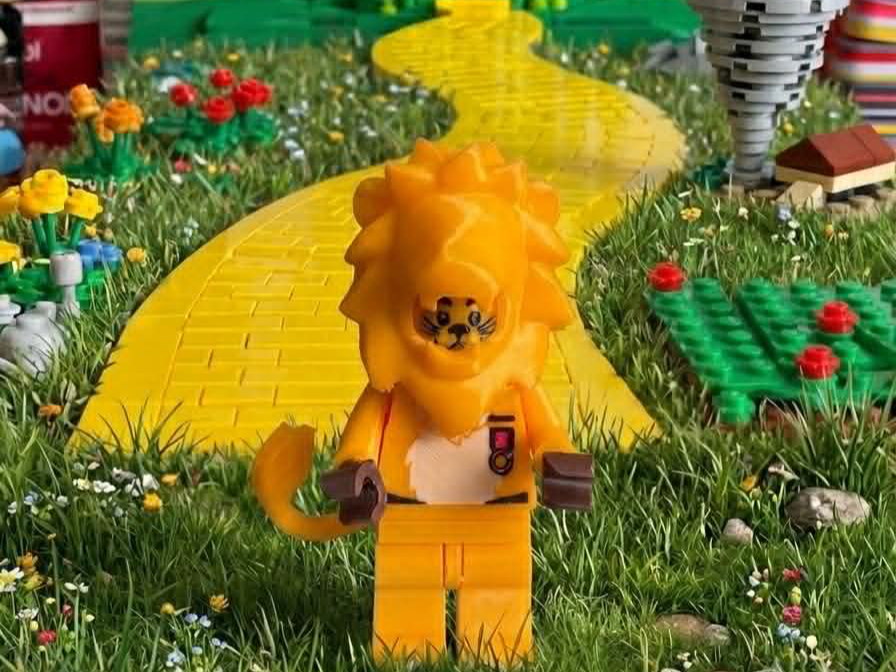 Big Brick Cowardly Lion