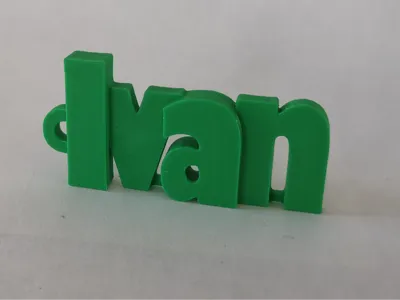 Ivan Keychain Name Tag
