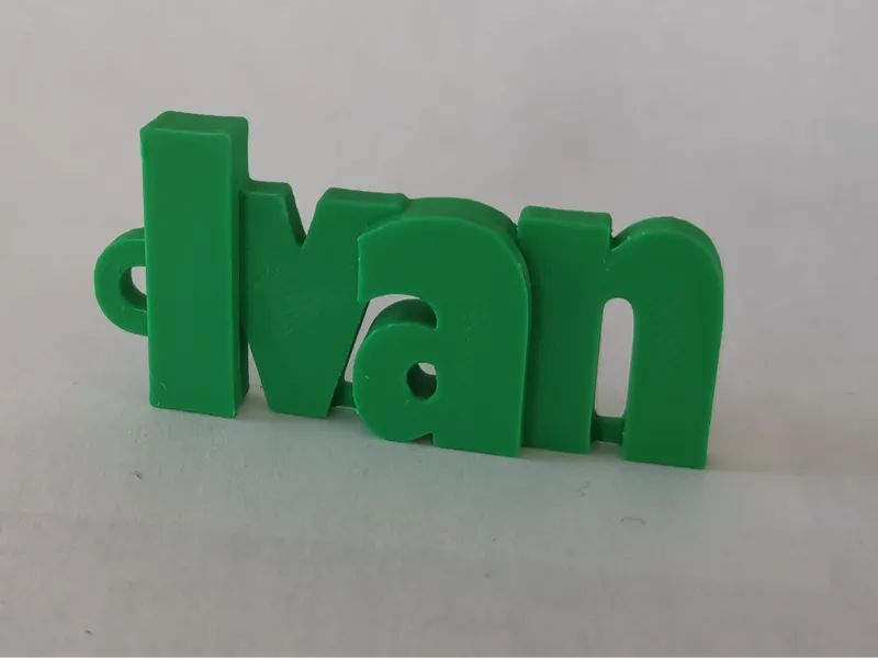 Ivan Keychain Name Tag