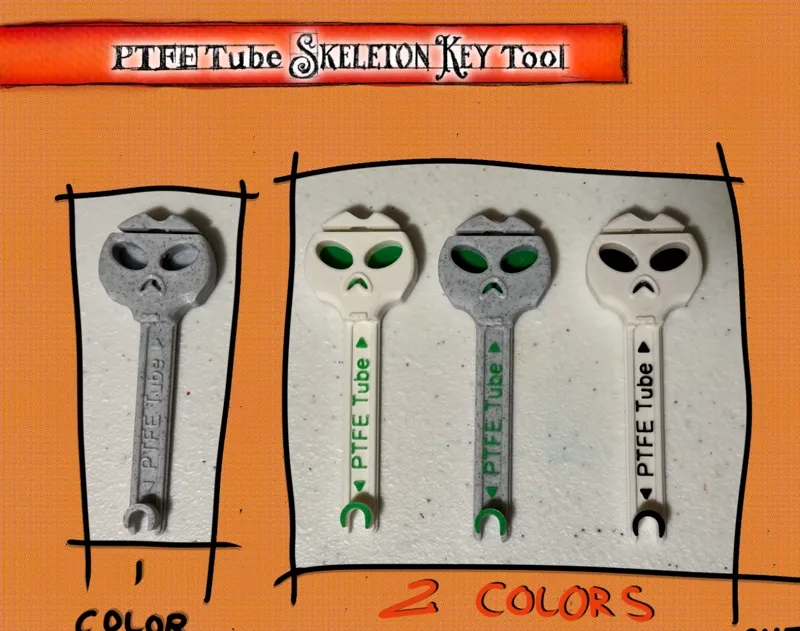 PTFE Tube Skeleton Key Tool