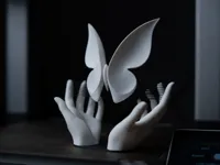 Suspended butterfly (with hands)