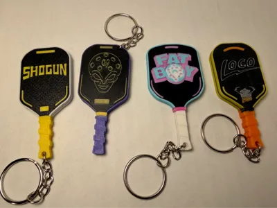 Bread & Butter Pickleball Paddle Keychains
