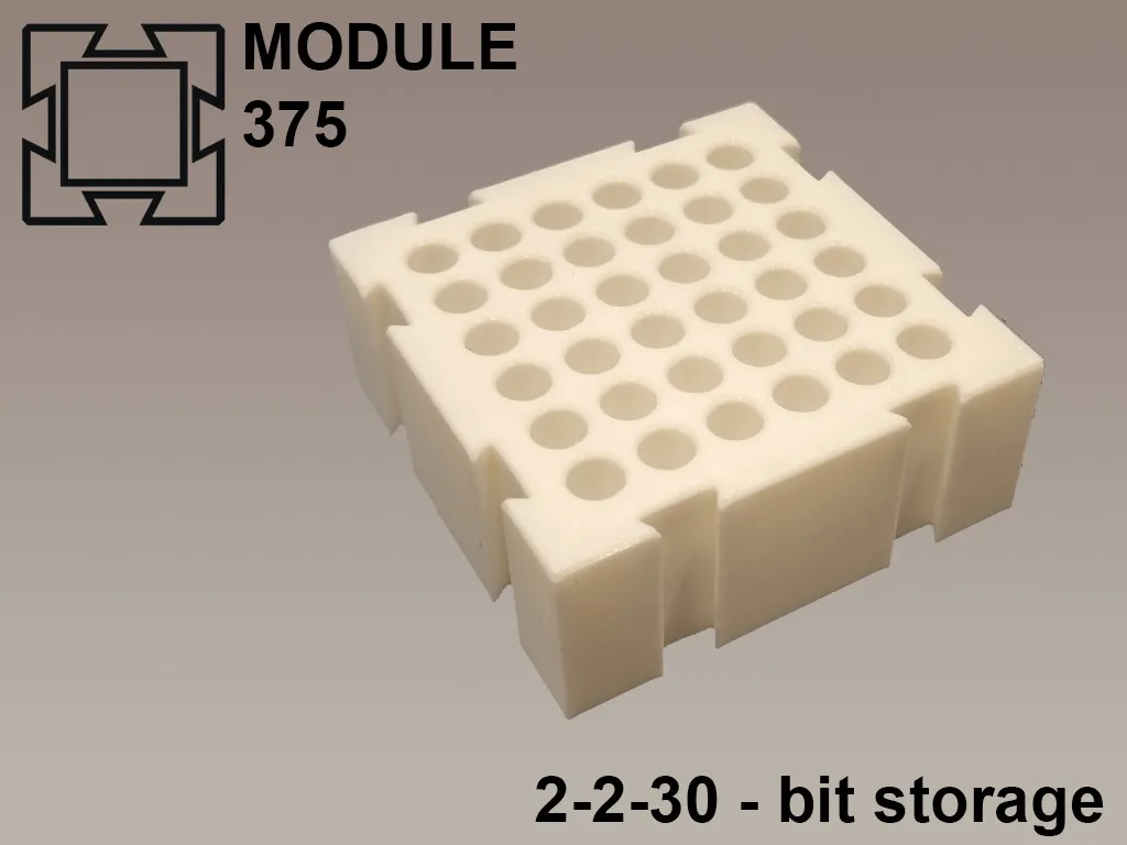 Module375 | 2-2-30 - bit storage - Free 3D Print Model - MakerWorld