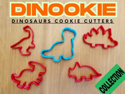 DINOOKIE - Dinosaur Cookie Cutter