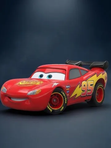 Modelo para impresión 3D: Cars Saetta McQUEEN — vista de referencia 2