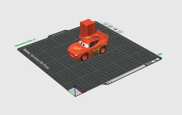Modelo para impresión 3D: Cars Saetta McQUEEN — vista de referencia 4