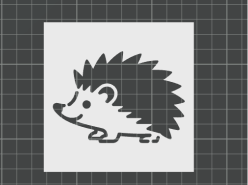 Hedgehog stencil