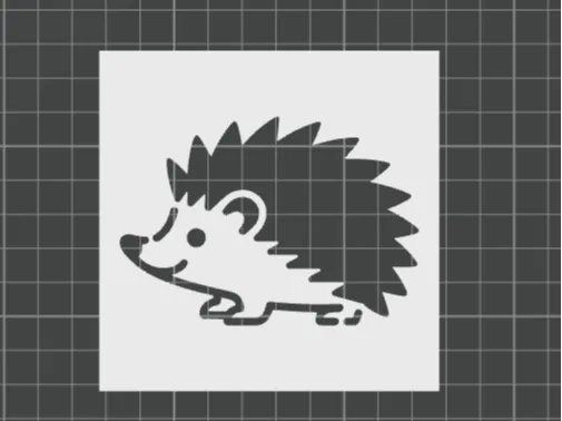 Hedgehog stencil