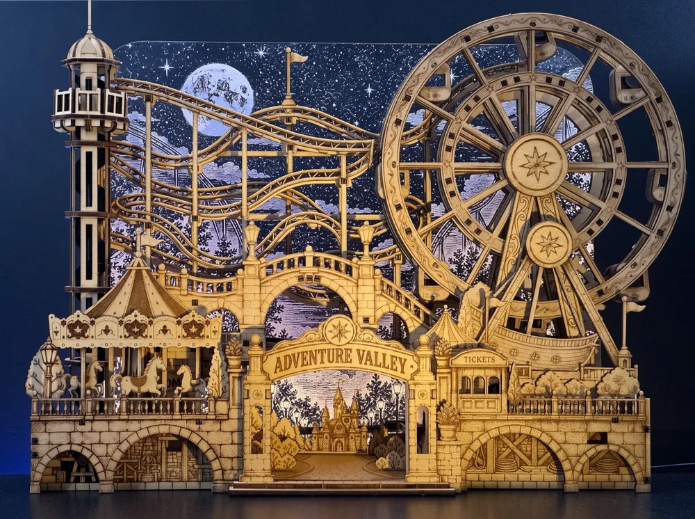 Run Printer Adventure Valley — Motorized Wooden Marble Run - Free 3D Print Model ...