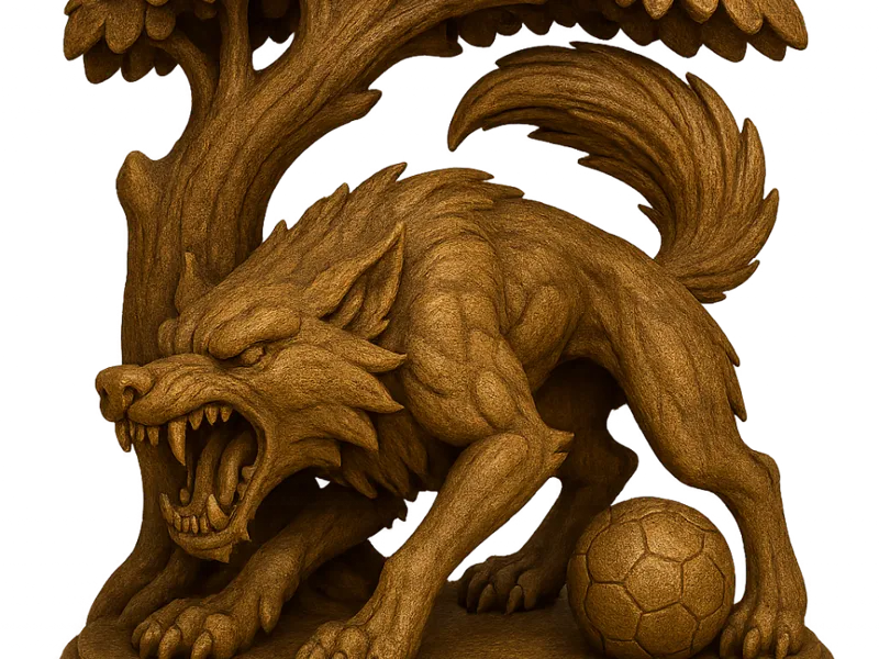 Statua Lupo Lecce Calcio