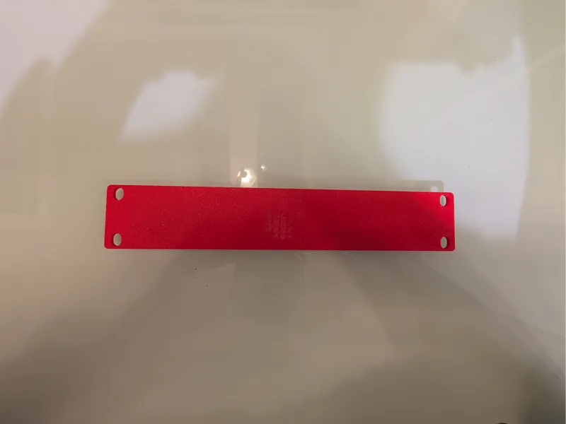 10" Rack Panel - 1U With Vertical Holes