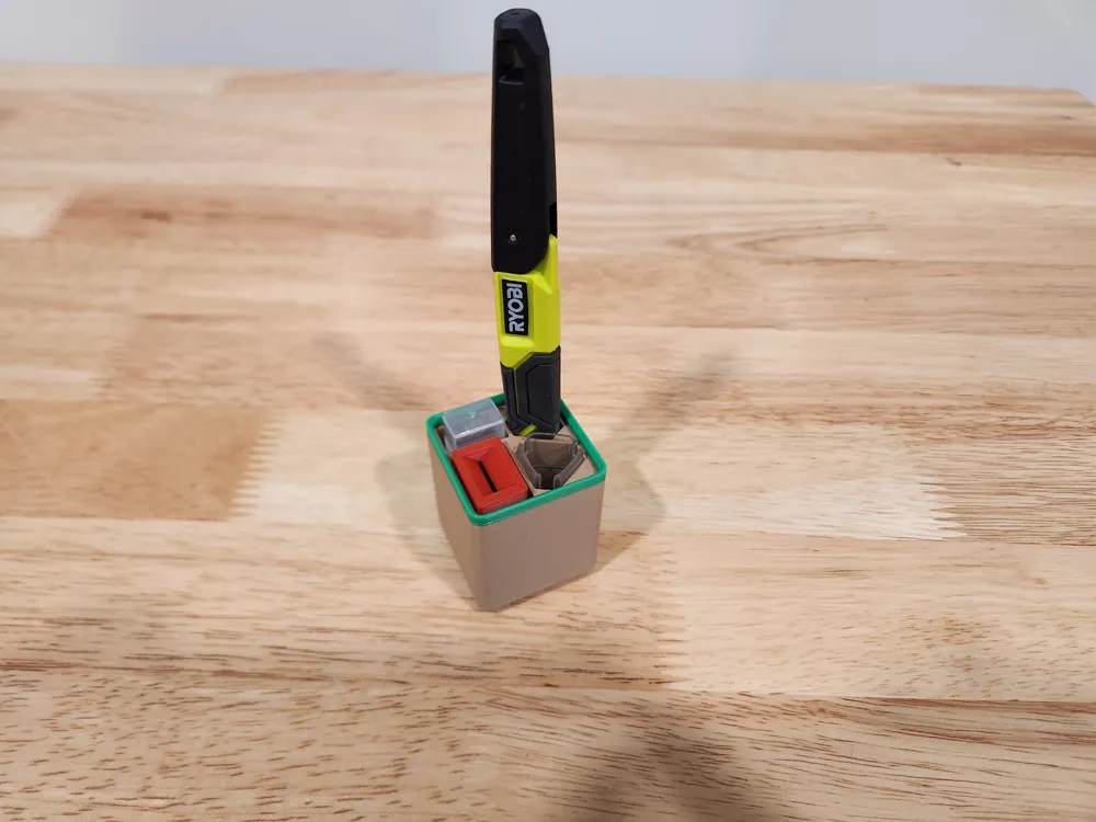 Ryobi Quick Change Hobby Knife Kit RHCKP04 Gridfinity Bin 1x1x7 by