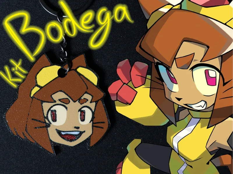 Kit Bodega Head Keychain GAMEOVERSE Glitch pin