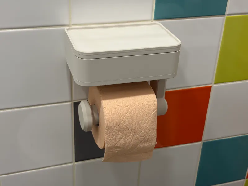 Elegant Toilet Paper Holder with Drawer