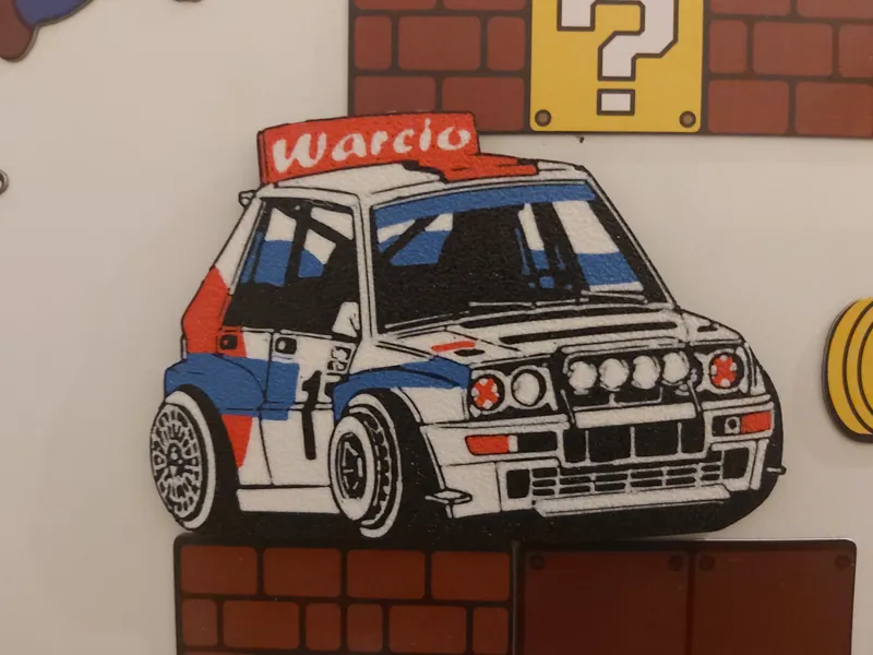 Tooned lancia delta magnet