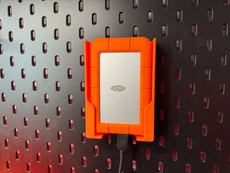 Skadis Lacie Hard Drive Holder