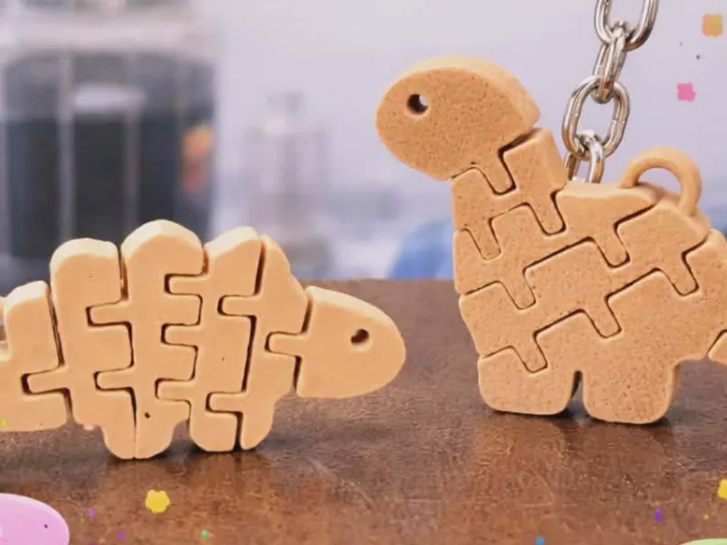 Flexi Emotional Support Nuggets Keychains