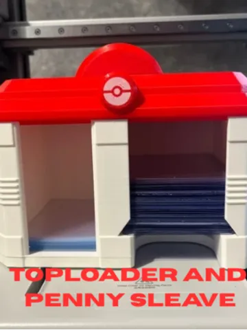 Letrero o emblema decorativo: POKEMAN TCG TOPLOADER SLEEVE DISPENER — vista de referencia 2