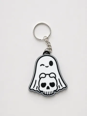 Llavero: adorable ghost & skull keychain — vista de referencia 2