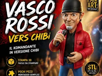 statuetta chibi di vasco rossi