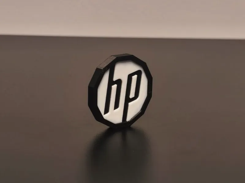 HP logo coin