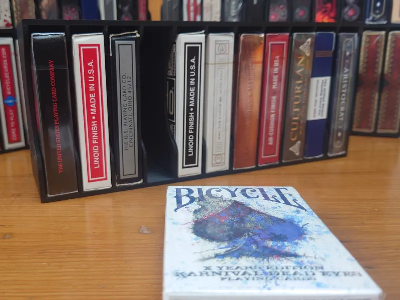 Bicycle playing cards display 11 decks inline