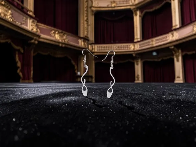 Dance shoes earrings