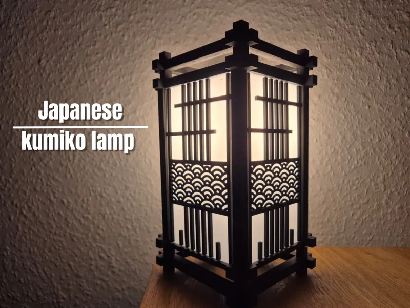Kumiko japanese modular lamp 