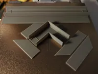 20 mm width, short straight sections for A1 mini