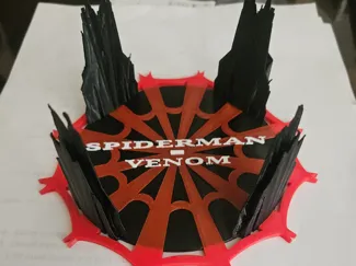 Spidey/Venom coaster holder