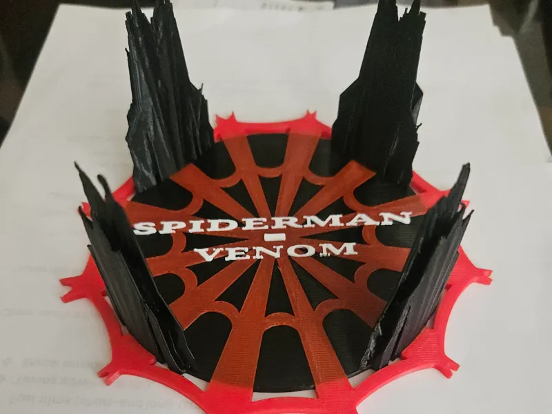 Spidey/Venom coaster holder