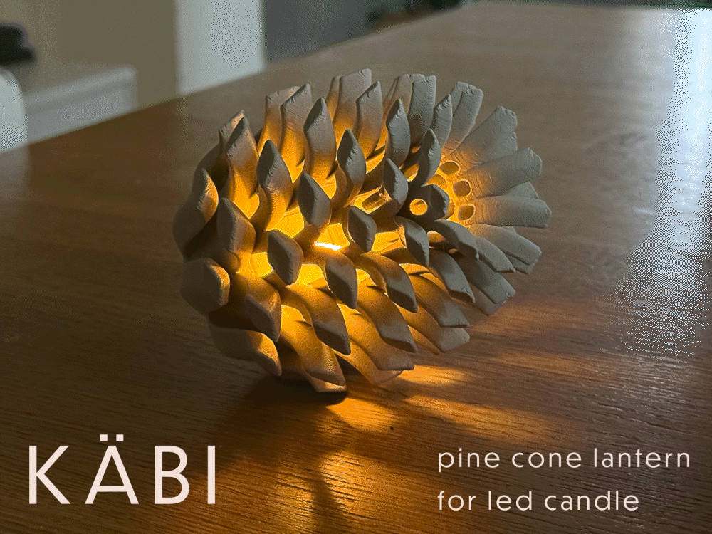 KÄBI — The Pine Cone LED Lantern - 1