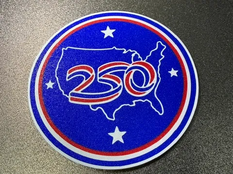 America 250 Coaster and BagTag