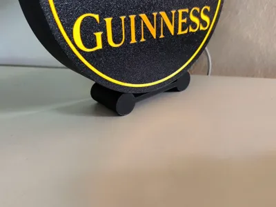 Stand for round light boxes