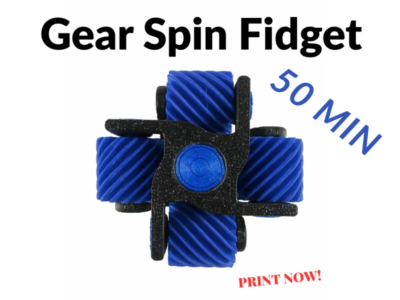 Gear spin fidget